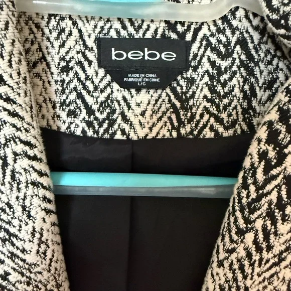 B&W Fit and Flare Coat - Picture 2 of 4